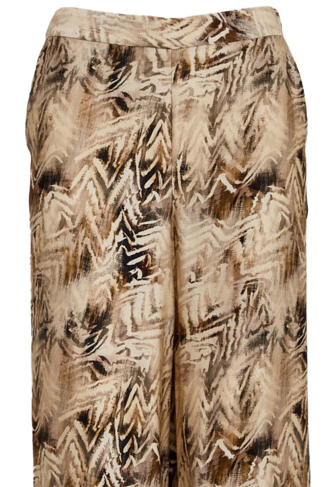 MILENA MID WAIST PANT MI6610 9015P SAND GRAY PRINT